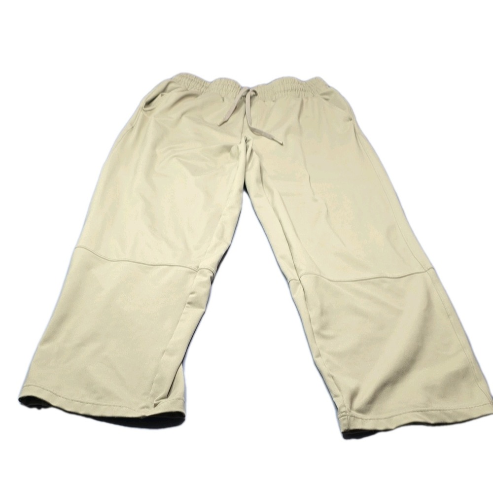 Mondetta Women's M Beige Sweatpants Polyester Spandex Drawstring Pockets Stretch